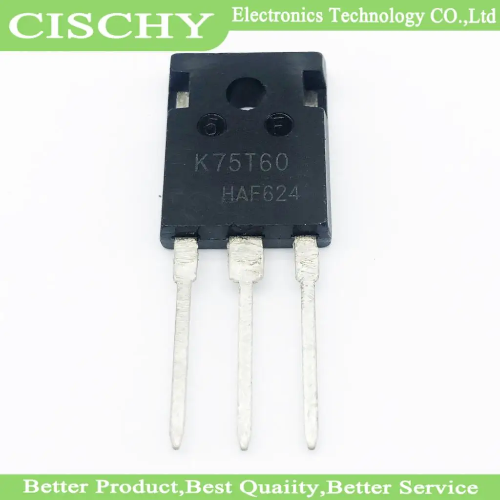 TO-247 K75T60 IKW75N60T  600V 75A  in-stock 10pcs/lot