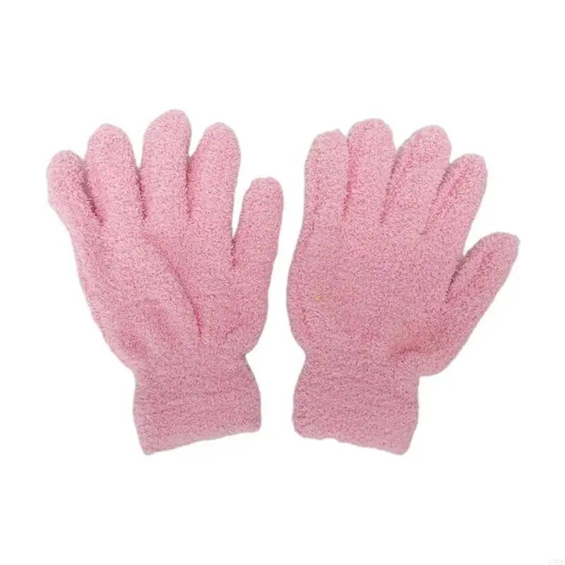 Windproof Gloves Color Mitten Adult Plush Touchscreen for Cold Weather