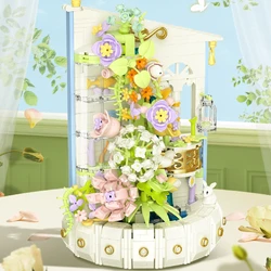 LED Illuminated Flowering Bonsai Building Block toys Set - Creative Decorative Model Mini Bricks for Stress-Relieving Gift Idea