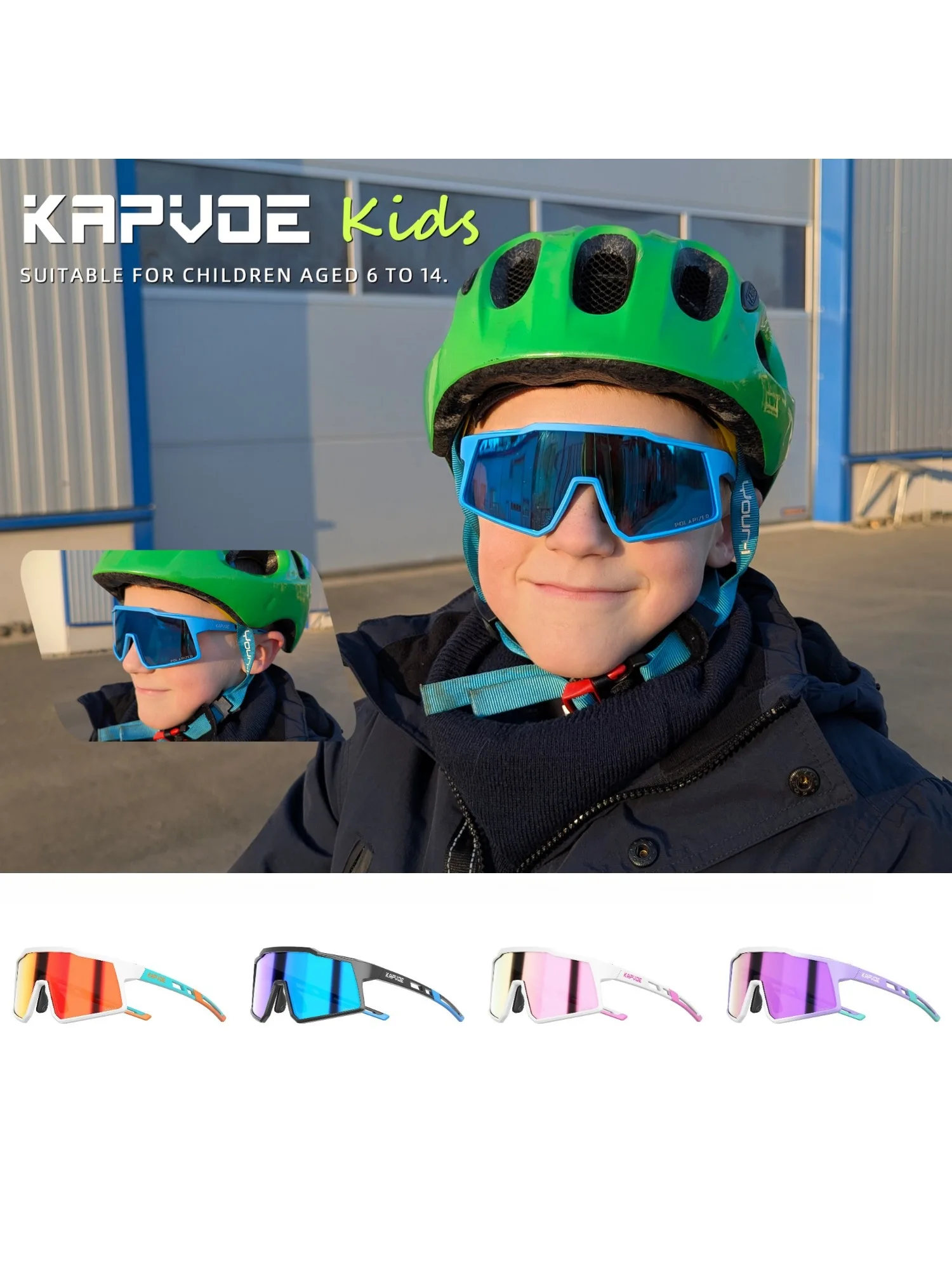 AliExpress kapvoe Kapvoe Kids Polarized Sunglasses Boys Sports Cycling Glasses Teenagers UV400 Eyewear and Girls Sports Running Biking Baseball