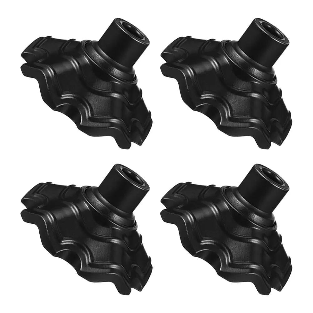 

4 Pcs Outdoor Moon Chair Leg Covers Camping Feet Protectors for Wood Floors Foot Boots Non-slip Caps Plastic Accessories