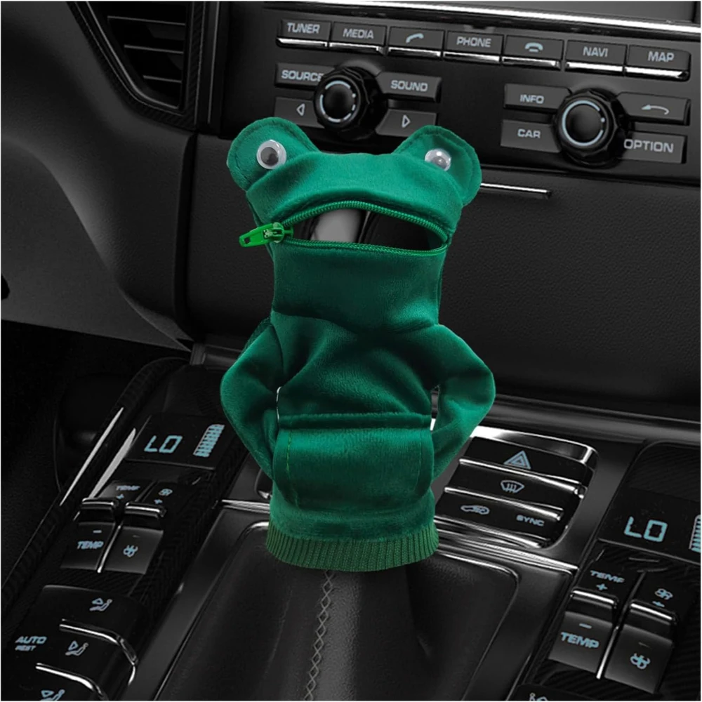 

Car Gear Shift Cover Fashionable Mini Shark Gear Shifter Stick Hoodie Funny Winter Warm Gear Shift Knob Sweater Protector