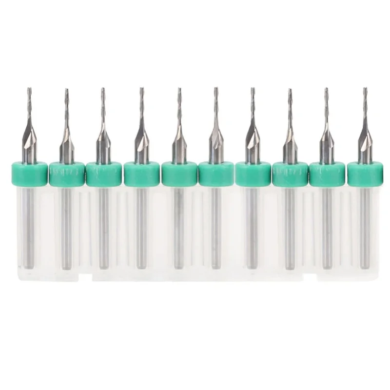 

10pcs 2 Flutes Carbide Milling Cutter Tungsten Steel CNC End Mill 1.5mm/2.4mm