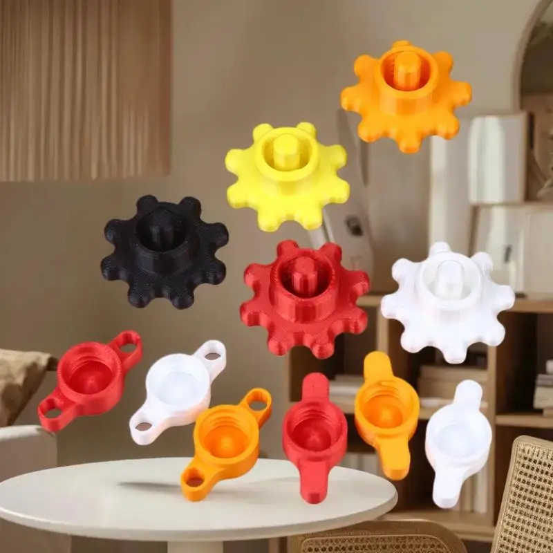 10PCS Orange Glass Glue Caps - Durable Plastic Sealing Caps For Standard Glue Bottles, Portable Decoration Tools