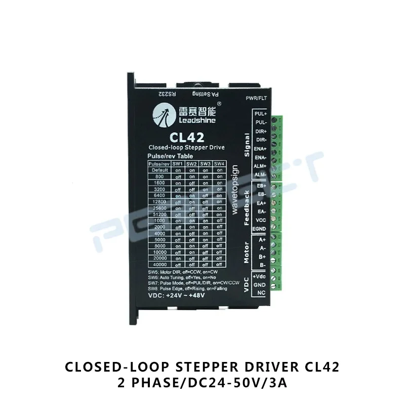 

CL42 leadshine 2 phase stepper motor driver 42CME nema 17 CL serial close loop VDC24-50V 0.5-3A use for cnc engraver machine