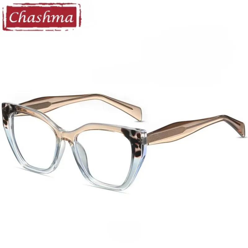 Chashma Prescription Glasses Fashion Female Eyeglasses Frame Optical Transparent Lens TR90 Light Spring Hinge Eyewear Spectacles