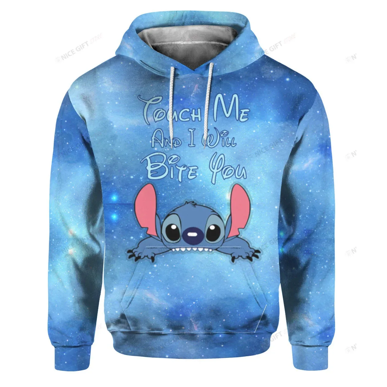 Men Zip Up Hoodie Stitch Cartoon Anime 2024 New Casual Cool Women Oversized Sweatshirt Spring Autumn Children Clothing Coat