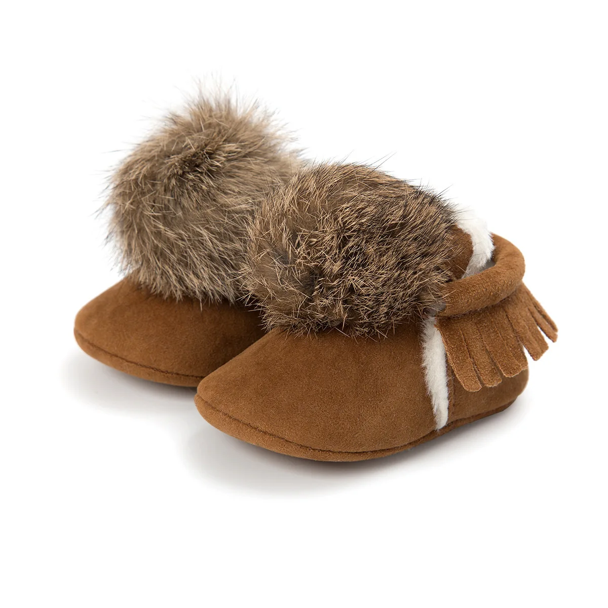 أحذية أطفال ريترو بنات بوي لطيف أطفال كرات كبيرة نعل ناعم من جلد البولي يوريثان حذاء مسطح لحديثي الولادة مضاد للانزلاق مشوا لأول مرة #4