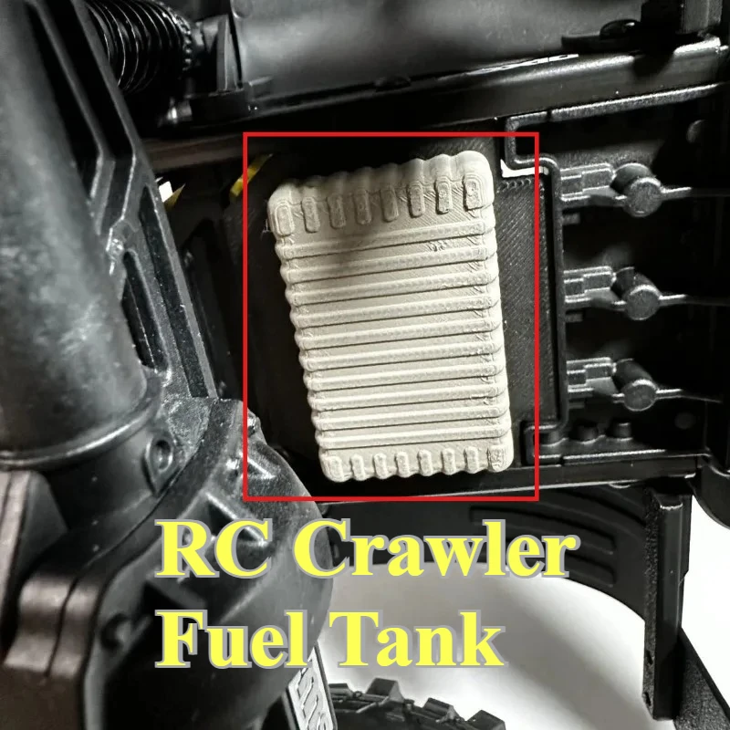 RC Simulated Fuel Tank Wire Protection Universal Upgrade Part 1/10 RC Crawler for FMS Camel Trophy customizable size Accessory