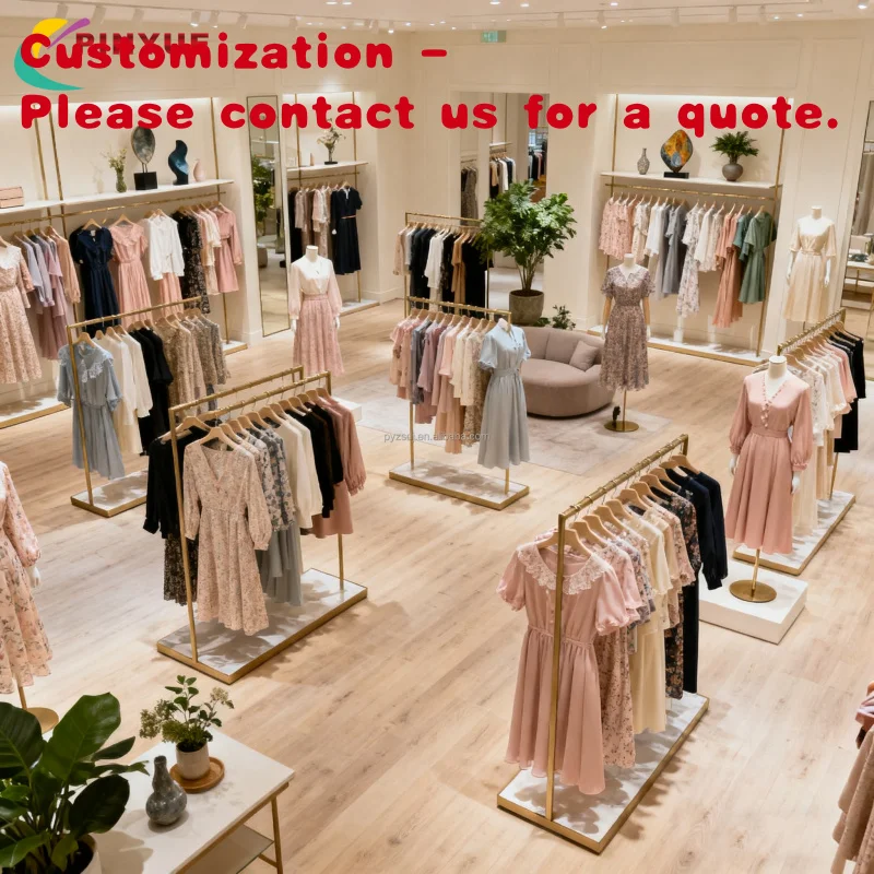 

custom.High-End Display Stand Retail Fixture Apparel Display Island Layout Furniture Custom Lady Clothing Garment Store Display