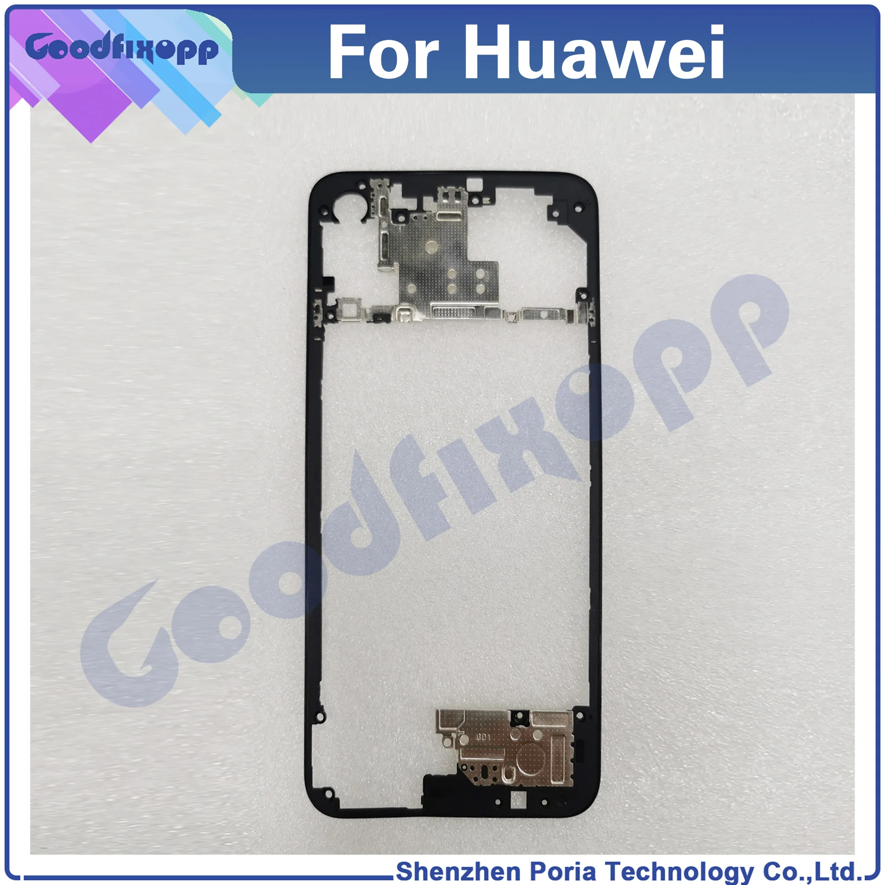 For Huawei Nova 5 6 5i Middle Frame Front Bezel Back Housing Case Mid Plate Lid Cover Repair Parts Replacement