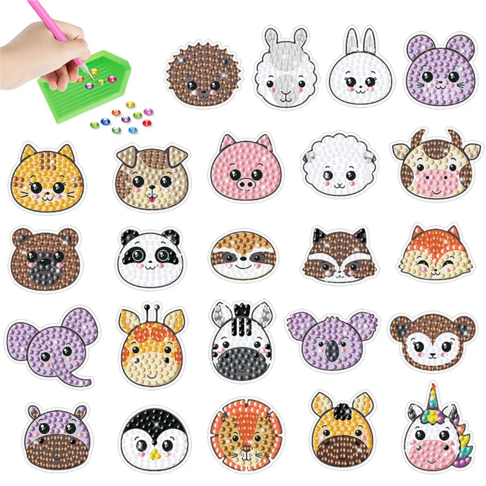 

Diamond Painting CartoonQ version Of The Animal Drills Embroider Handiwork Enthusiast Decoration Schoolbag Best Gifts
