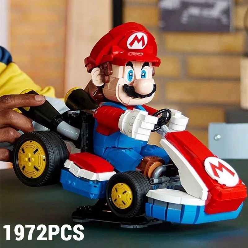

1972PCS Classic Game Kart Building Blocks Toys Racing Car Model Assembly Bricks Toys Home Decor Kids Adult Christmas Gifts