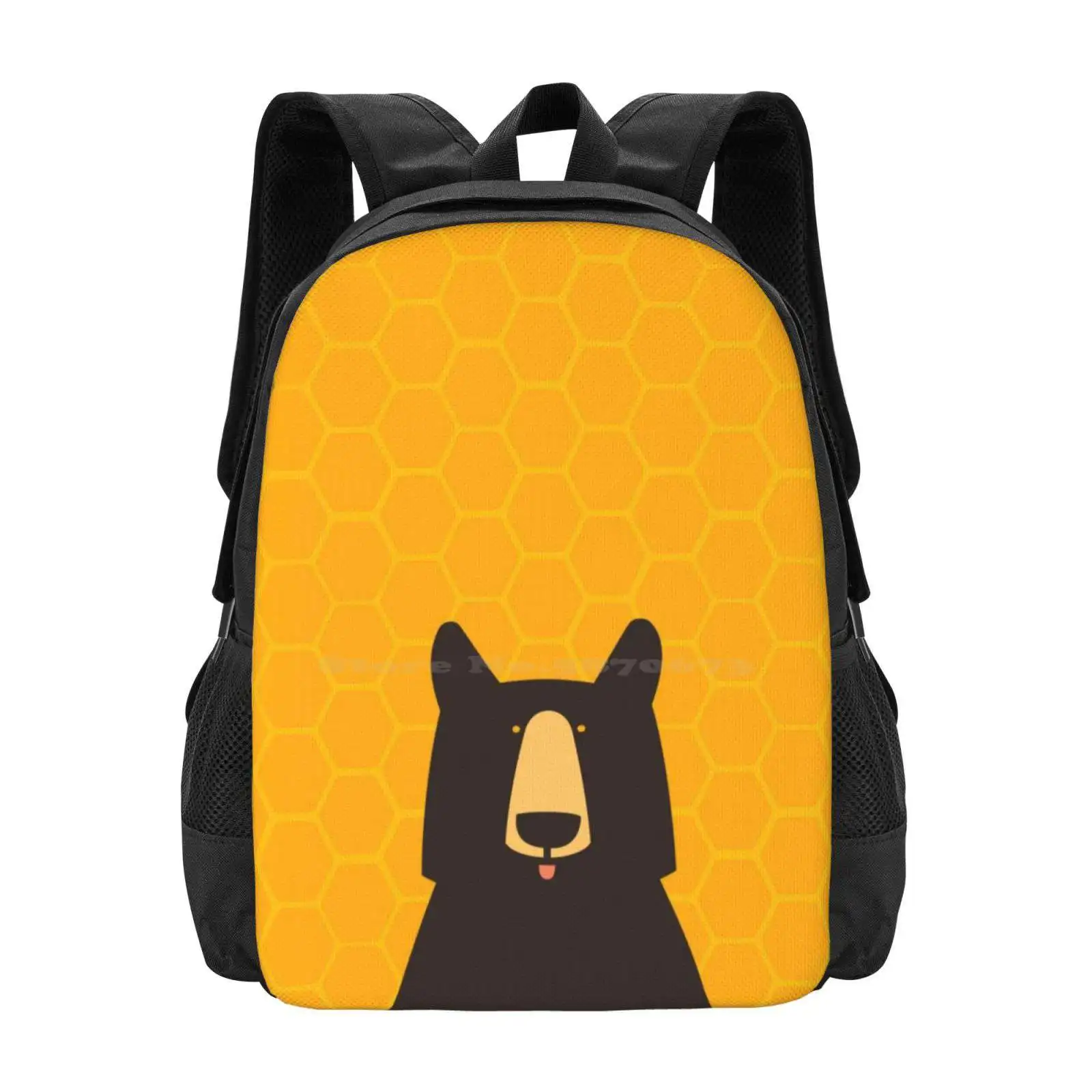 Black Bear Honeycomb Hot Sale Backpack Fashion Bags Black Bear Honeycomb Kids