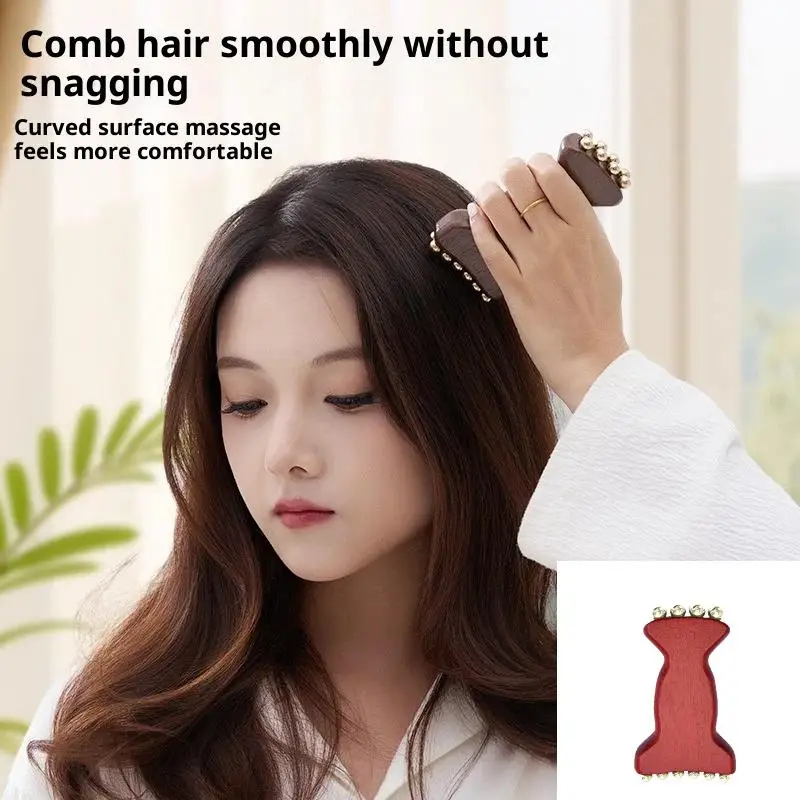 Facial Meridian Massager Gua Sha - Roller Bead Fascia Lifting Tool Lymphatic Drainage Massage Trigger Point Metal Roller