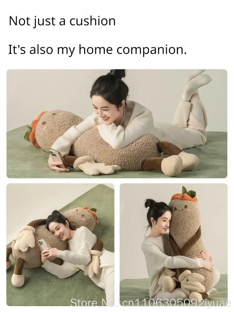 Okya Peanut King Plush Pillow Patting Graphene Heating Soothing Music Sleeping Comfort Birthday Gift toys Stuffed Doll
