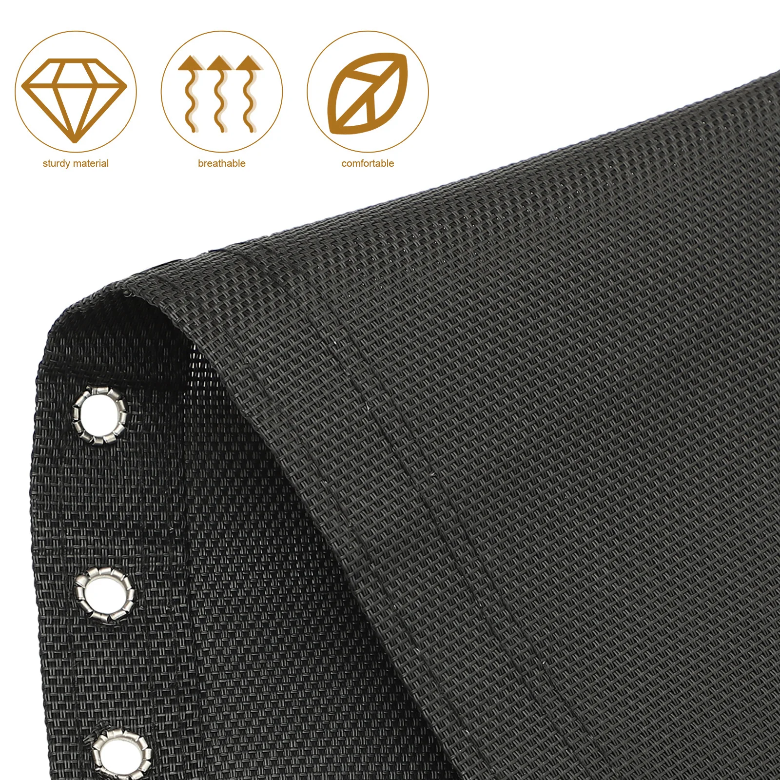 1セットヘビーデューティーラウンジャー生地交換用屋外チェアキャンバス、バルコニーデッキキャンプビーチチェアカバーポータブル修理用