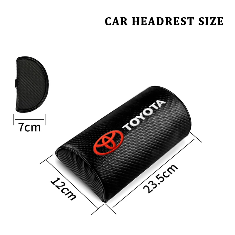 2Pcs Memory Foam Car Neck Pillow For Toyota Camry Corolla RAV4 Yaris Hilux Avensis Leather Seat Headrest Cushion Travel Support - view 2