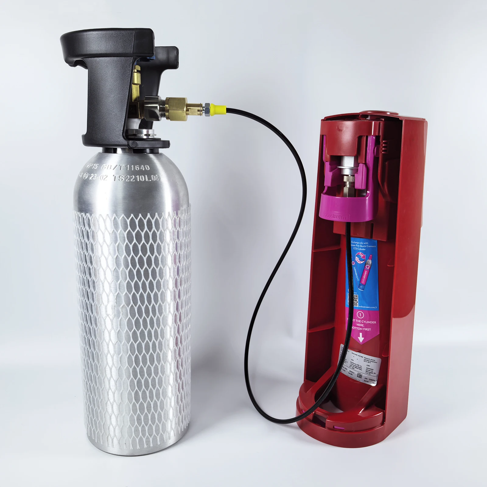 Sparkling Water Maker CO2 Fill Station Adapter Hose Kit for Terra, DUO, ART, Gaia(