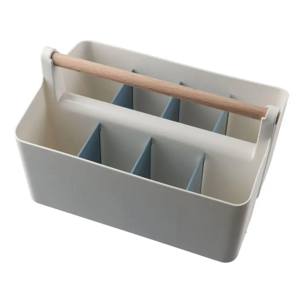 

Desktop Storage High-capacity Pen Holder 8 Slots Multi-Functional Pencil Holder Divided Portable Stationery Organizer Office