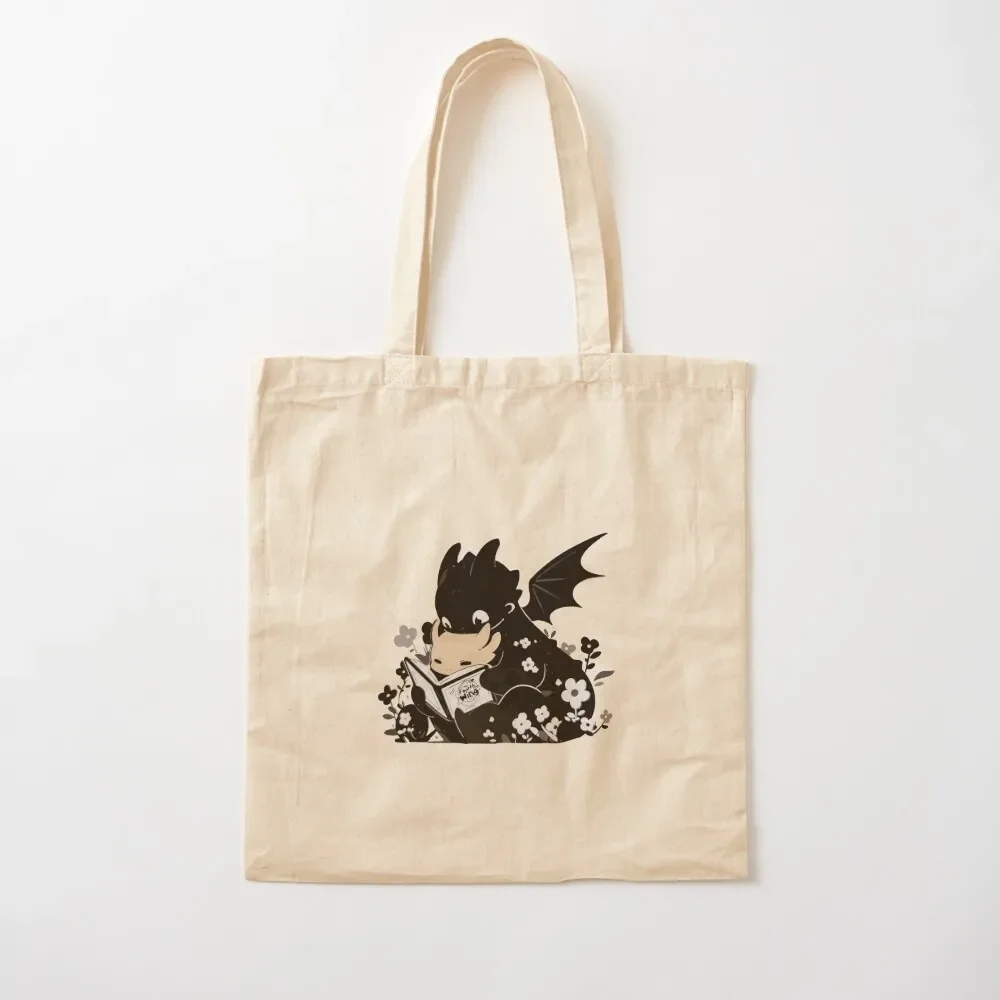 Fourth Wing Dragon Fantasy Tote Bag shopper bag women canvas Customizable tote bag Canvas