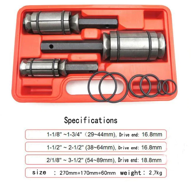 

3Pcs Tail Pipe Expander 1-1/8" to 3-1/2" Car Exhaust Tail Pipe Tube Expander Spreader Tool Set Muffler Dent Remover Tool 29-89mm