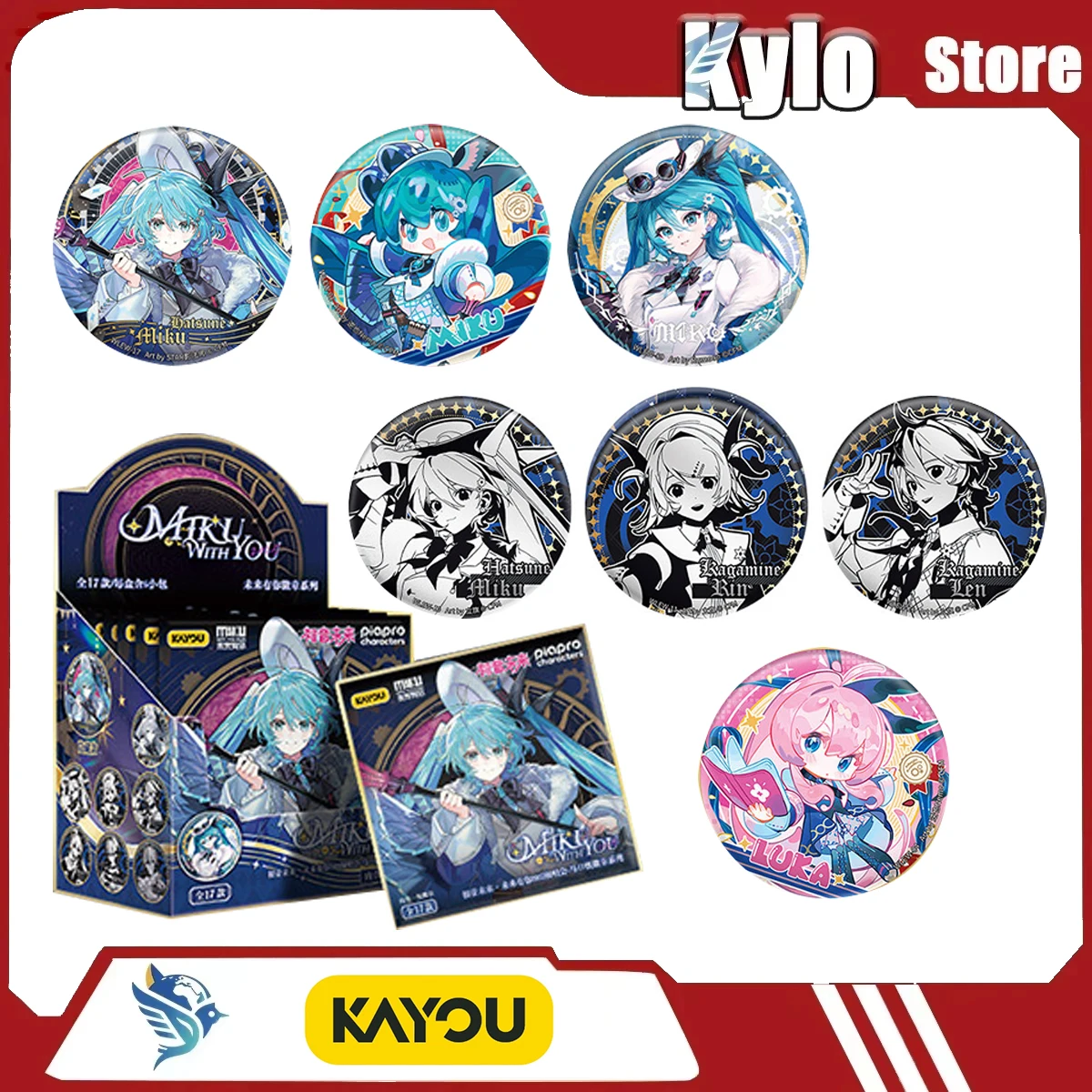 

Новинка 2026: Официальный лицензионный аниме-сувенир Kayou Future Future With You — жестяной значок из коллекции Jiegu Valley Baji