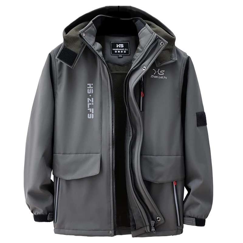 Thiened Fce Winter Workwear Set Men's Cold Proof Warm Outdoor Casual Rainproof Construction Labor Protection Clothing