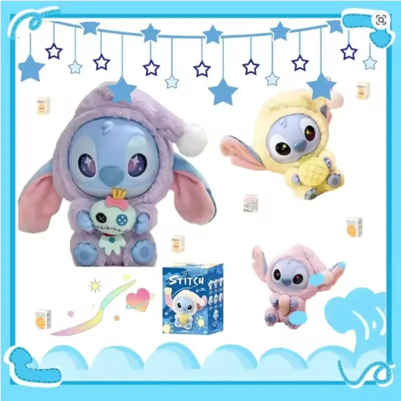 

Виниловая глухая коробка DISNEY Stitch Eat sometime перед сном, милые плюшевые куклы-подвески, настольные загадочные игрушки, коллекционные подарки на день рождения