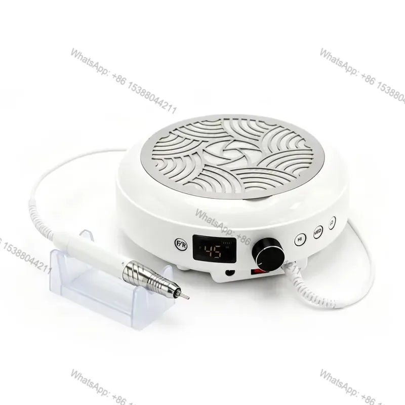 2026 Hot Sale Professional 2-in-1 Cordless Nail Dust Collector & 45K RPM Brushless Nail Drill Desktop Vacuum Cleaner ForSalon