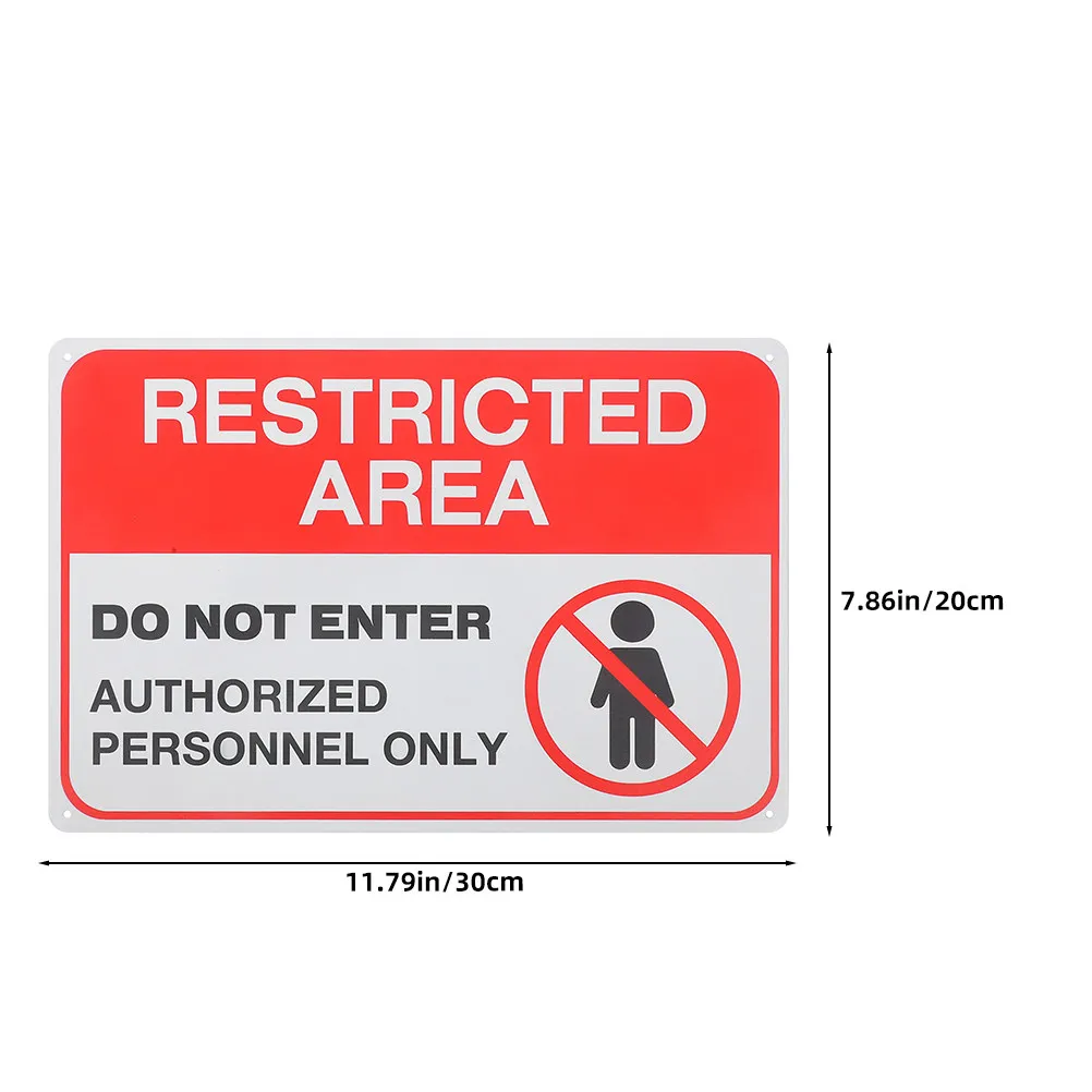 2Pcs Do Not Enter Warning Sign Metal Keep Out No Unauthorized Access Authorized Personnel Only Indoor Outdoor Safety Sign