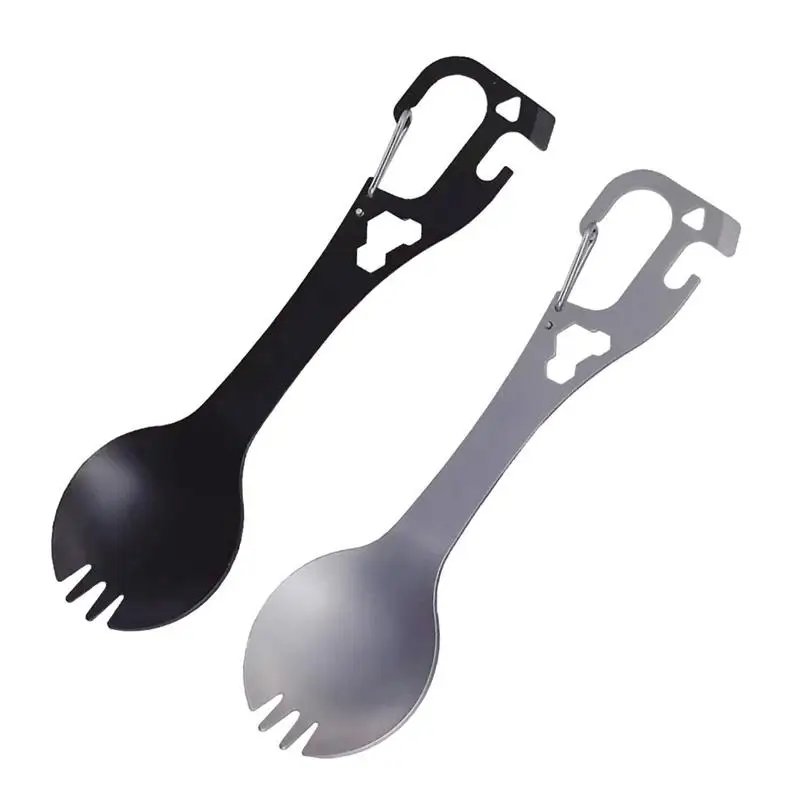 Camp Survival Flatware Picnic Flatware Kitchen Utensil Set Picnic Flatware BBQ Grill Spoon Kitchen Utensil Backpacking Cutlery