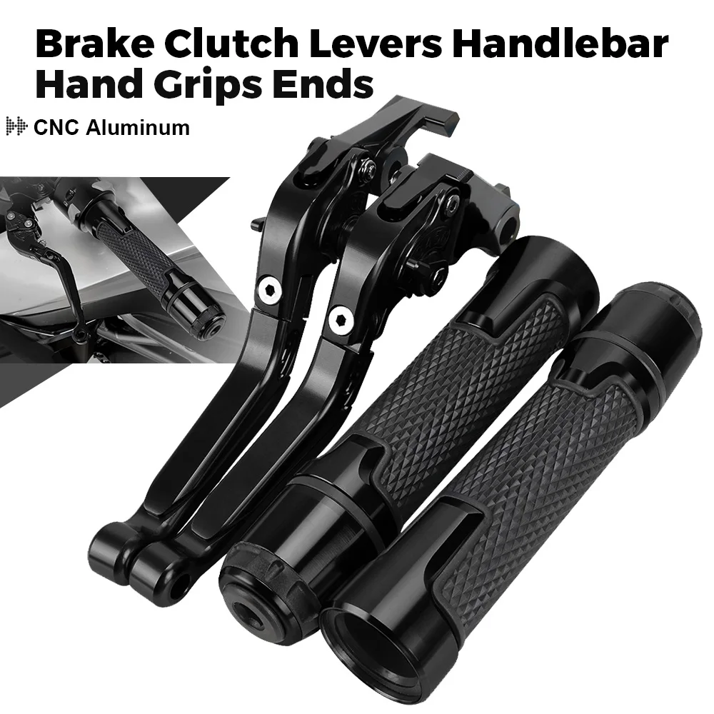 

Motorcycle Handlebar Hand Grips Handle Bar End Cover Brake Clutch Levers CNC Aluminum Accessories For CFMOTO 450SR all years