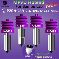 JUUPINE MPVD Hotend For Bambu Lab H2C P2S H2D H2S Nozzle Upgrade Non-stick Filemant High Hardness Durable 3d Printer Accessories