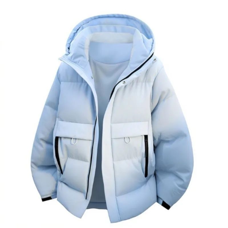 

Mid-length Hooded Cotton-padded Jacket Loose and Thick Warm Down Large-sized Cotton-padded Jacket Winter Trend for Teenagers