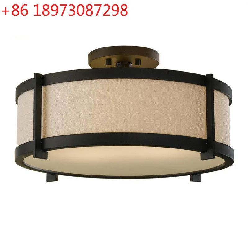 

Современный китайский светодиодный потолочный светильник для гостиной, американский светильник из кованого железа для спальни, столовой