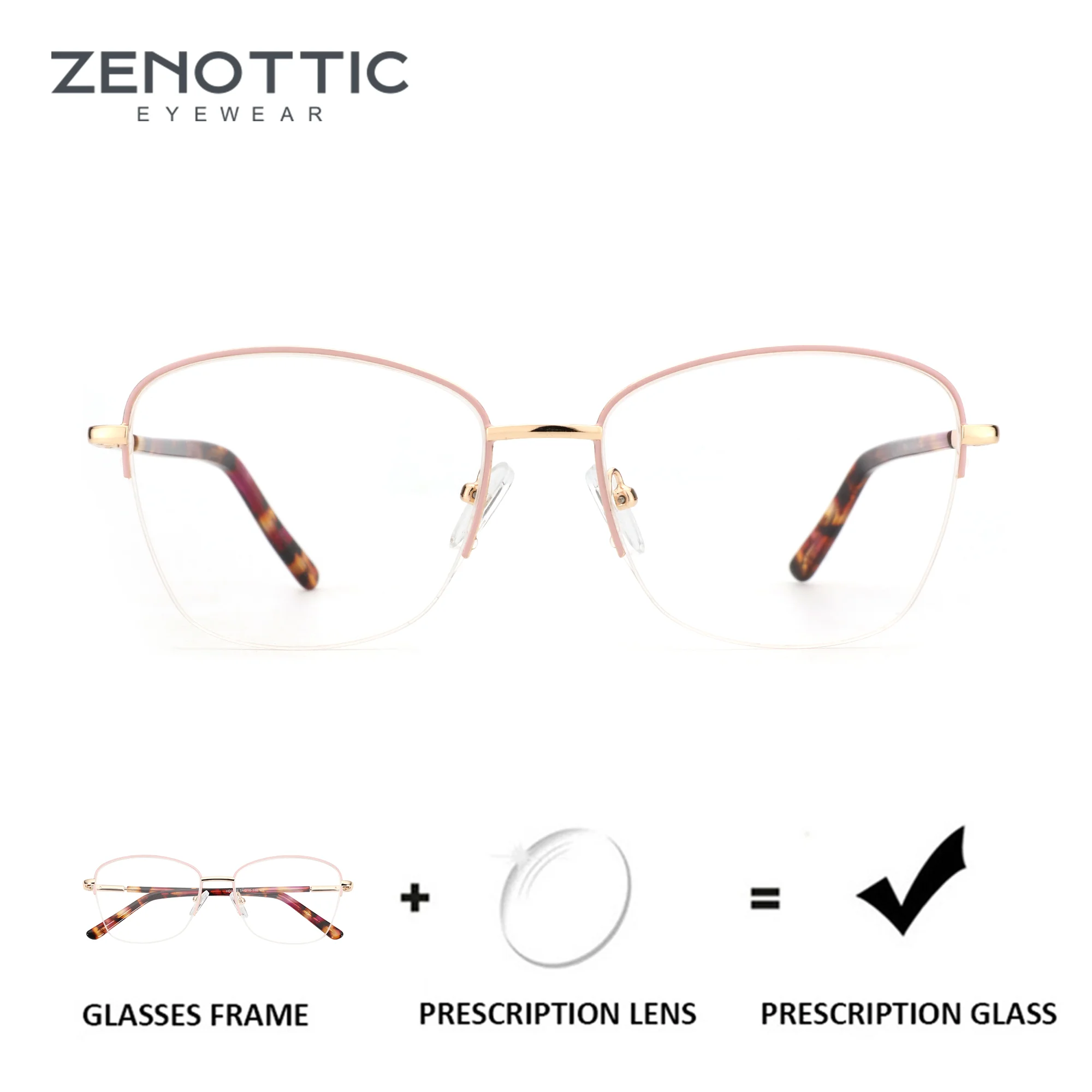 

ZENOTTIC (размер L) женские фотохромные мультифокальные очки с градуировкой бабочки, модные линзы для близорукости с защитой от синего света