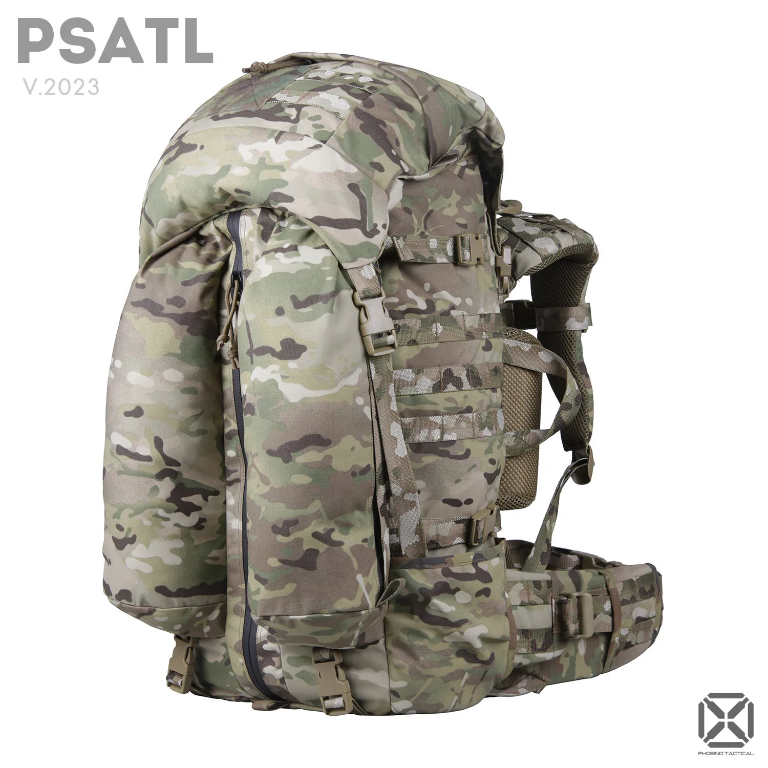 

Fenggong Tactics Tactical Outdoor Backpack, BVS Carbon Fiber, High Comfort, Fully Adjustable Back Length, 23 PSATL, 60L