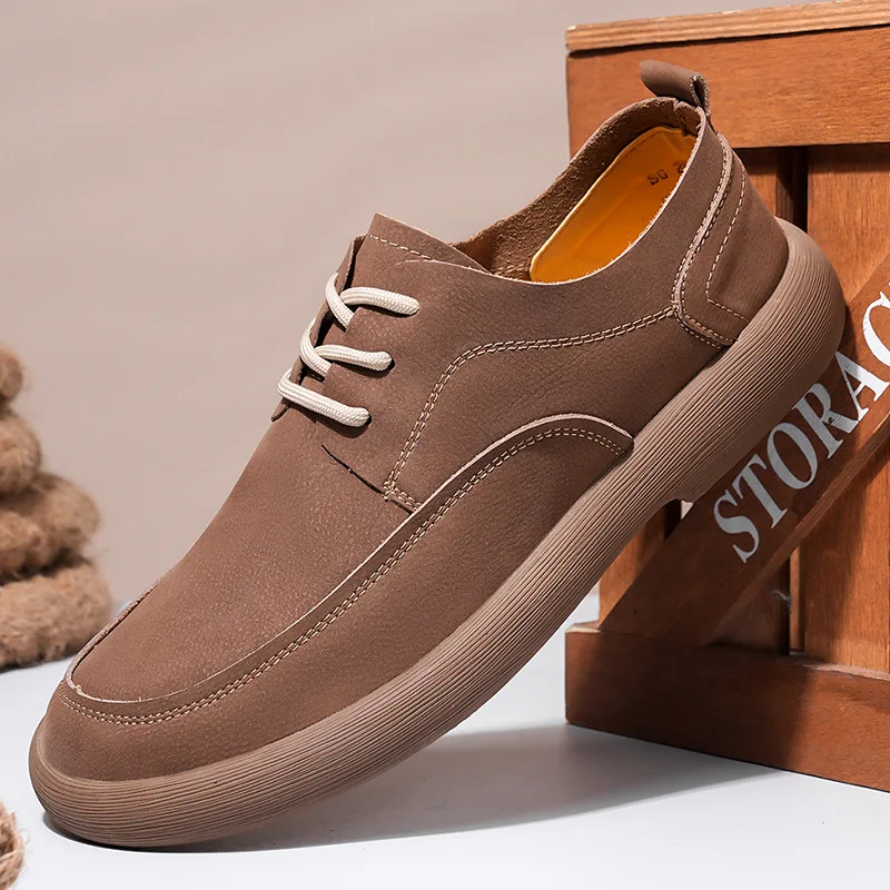 

2024 Роскошная мужская дизайнерская обувь Модная мужская обувь из натуральной кожи Модные вечерние платья Коричневые туфли Размер 38-44 Chaussure Homme