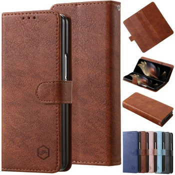 Wallet Phone Case For Samsung Galaxy Z Fold8 Card Holder Stand Shockproof Cloudy PU…