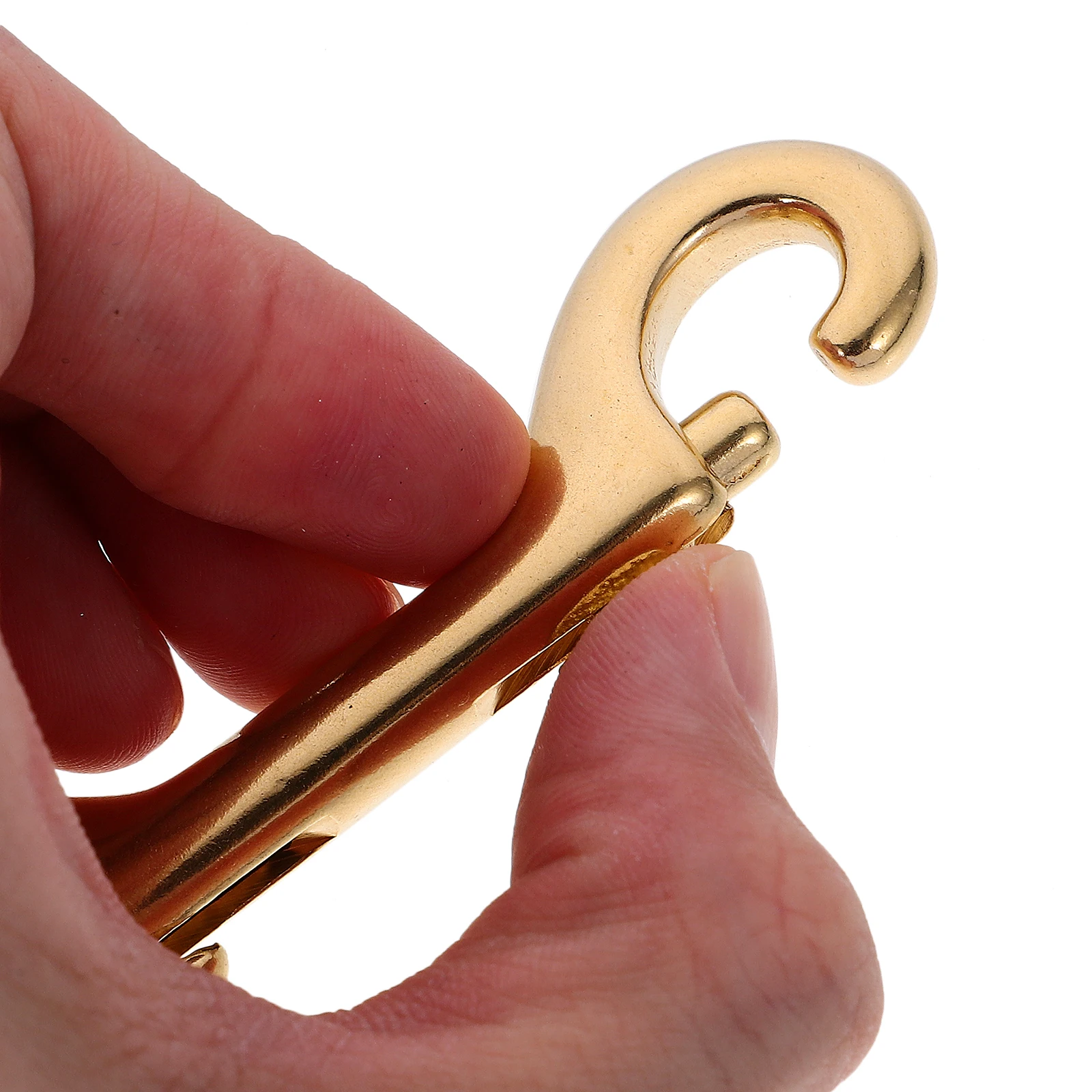 

4 Pcs Brass Hook Fastener Accessories Double Snap Clips Strap Rings Claw Bag Lobster Clasp Non Rust Solid Extra Secure Spring