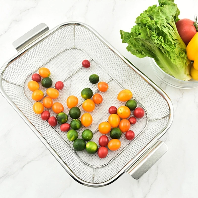 Air Fryer Rack STACKABLE Dehydrator Racks สแตนเลสตะกร้าทอดอากาศถาดอุปกรณ์เสริมอเนกประสงค์สำหรับ Air Fryer