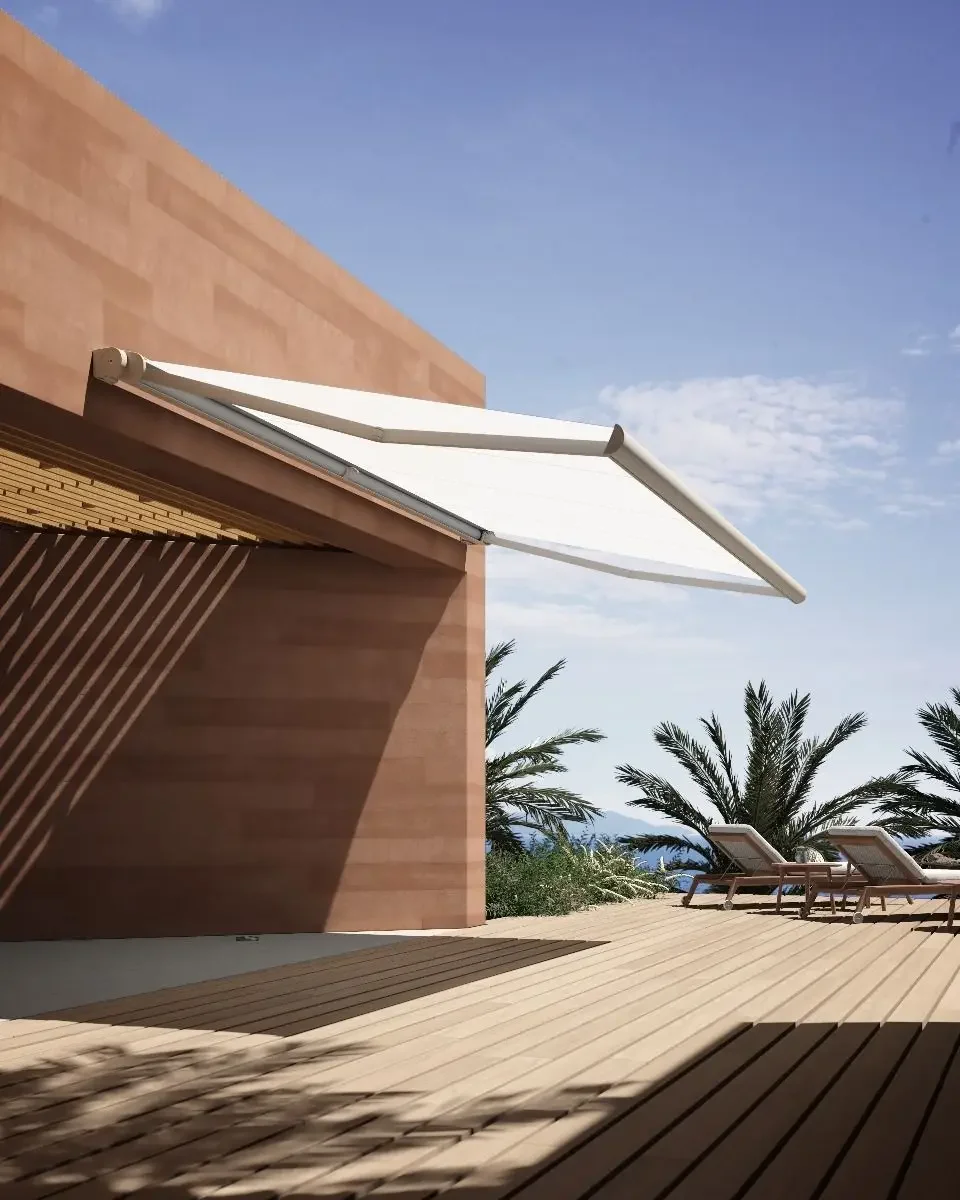 

For Aluminum Frame Roof Cover Wall Mounted Retractable Awning Sunshade Windproof Custom Heavy Duty Electric Retractable