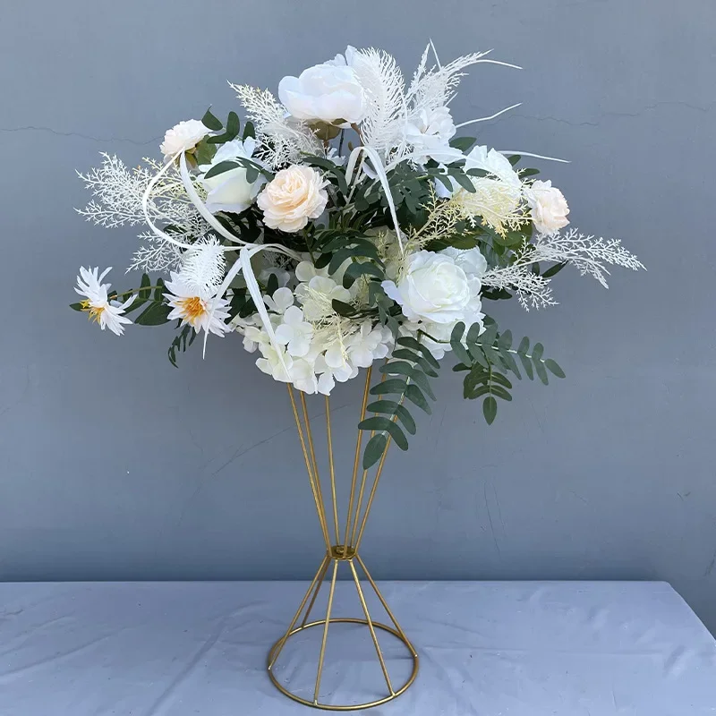 

85CM Artificial Flower Wedding Hall Decoration Road Guide Meeting Arrangement T-test Photography Props Silk Flowers