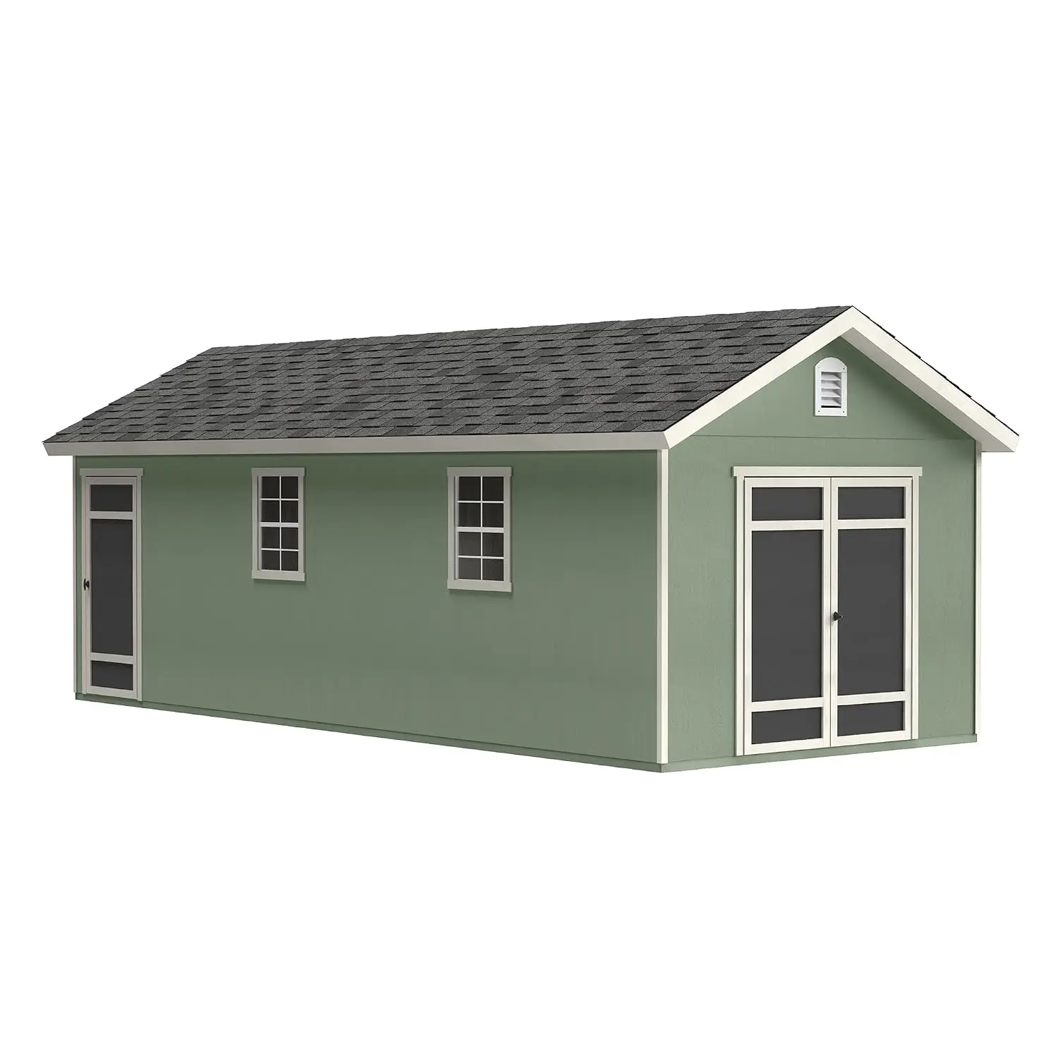 10x24 Wooden Storage Shed Outdoor DIY Garden Tool Organizer Backyard Workshop, Customized