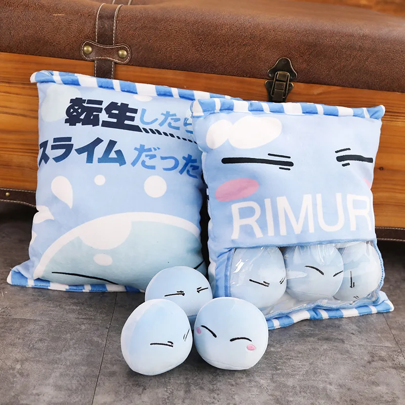 Sofa Cushion Two-dimensional Q Version Pillow Anime That Time I Got Reincarnated As A Slime Rimuru Tempest Cosplay Props Pillow