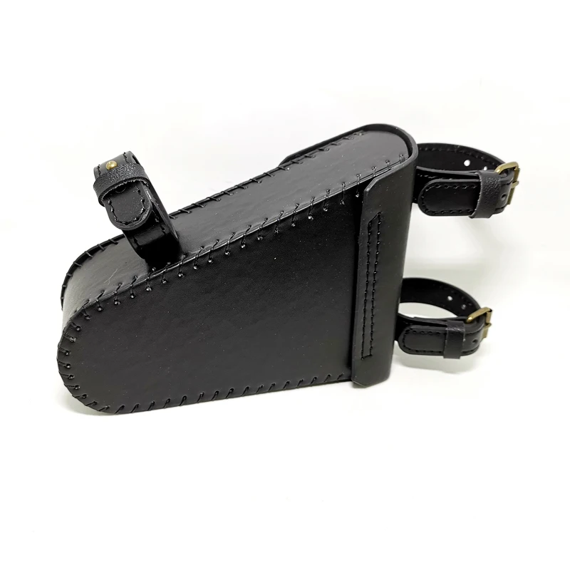 Hand Made Make Retro Bicycle With Beam Triangle Bag Kit Leather Nostalgic Classic Style PU Material Cycling Tool Bags G05