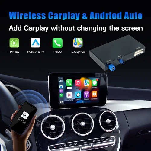 Imagen 2 del producto CARABC inalámbrico CarPlay Android Auto para Mercedes NTG5.0 NTG4.5 A B C CL S CLA CLS clase GLA GLS GLC GLE V250 V260 Sprinter