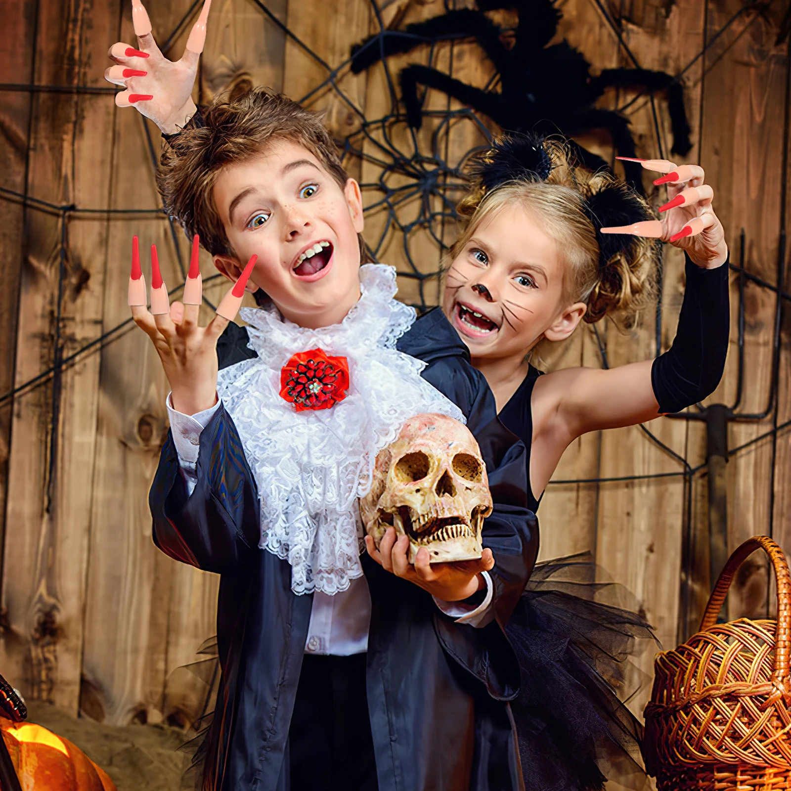 

10pcs Halloween Finger Cover Scary Party Decor Witch Zombie Artificial Costume Props Creepy Accessories Carnival Decoration