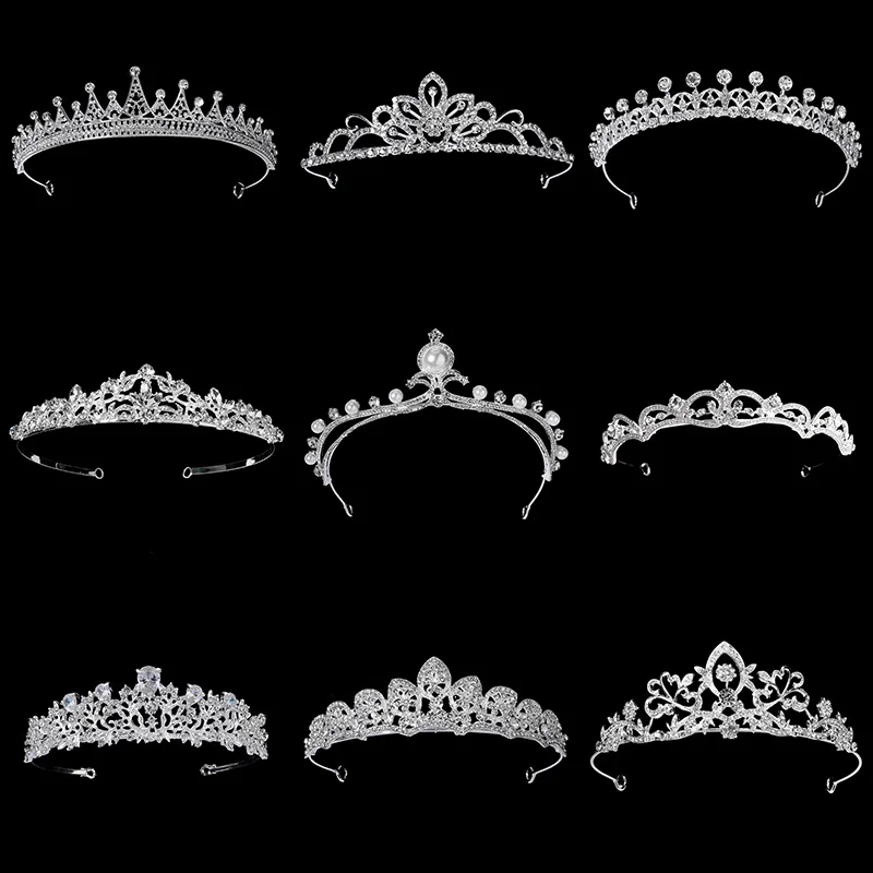 Crystal Tiara Bridal Jewelry Exquisite Bride Party Rhinestone Bridal Crown New Hair Jewelry Women Headpiece Hair Accessorie